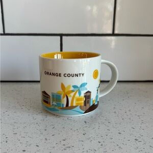 Starbucks You Are Here Orange County CA 14oz Ceramic Coffee Mug EUC